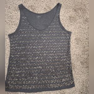 LOFT sequins tank large